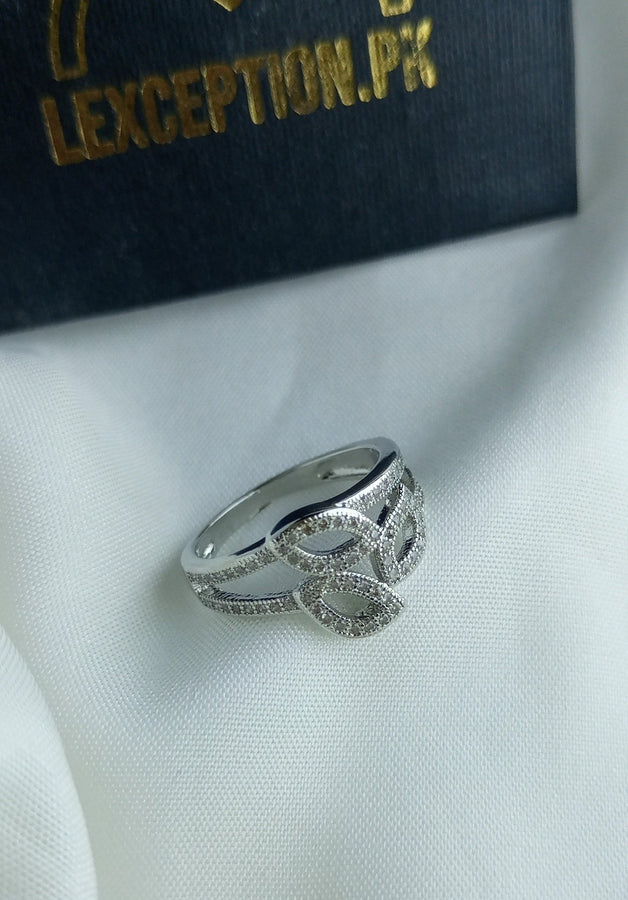 The Diamond Cut Luxury platinum plated ring