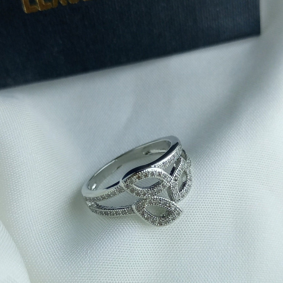 The Diamond Cut Luxury platinum plated ring