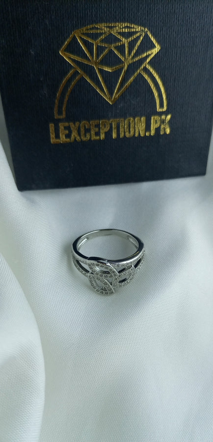The Diamond Cut Luxury platinum plated ring