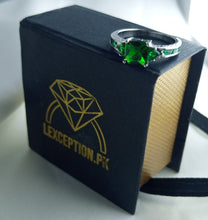 Emerald impression ring non tarnish