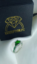 Emerald impression ring non tarnish