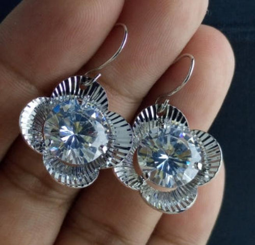 Best selling rhodium plated luxury earrings