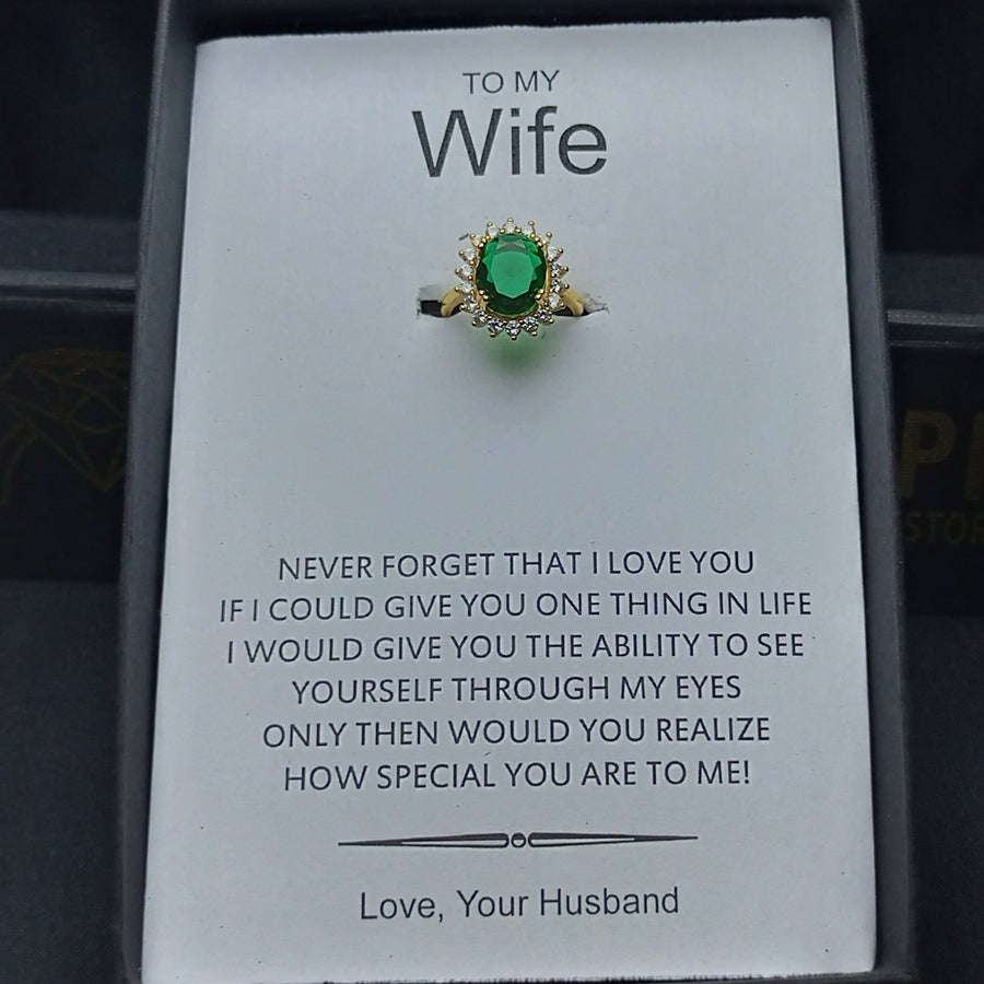 HIGH QUALITY GOLD PLATED ADJUSTABLE RING WITH LUXURY BOX PACKING