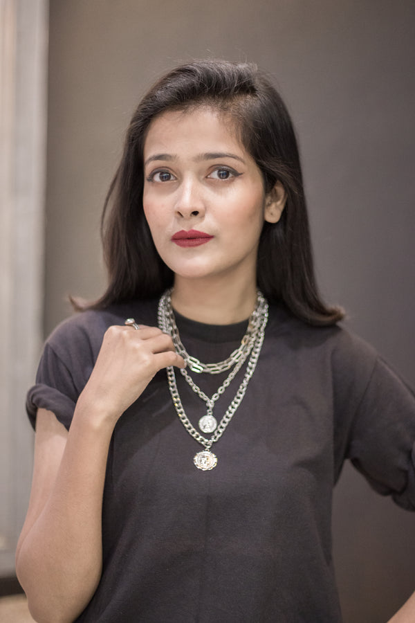 layered high quality choker necklace