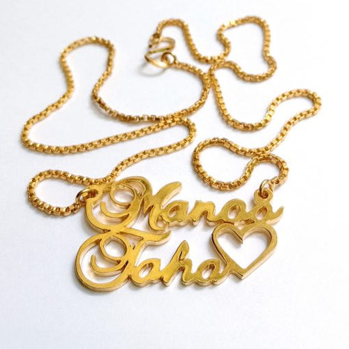 Custom Design Name Necklace- mention name on jewelry on call confirmation or email after you complete order
