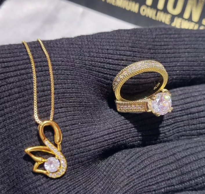 Pendant and ring set deals