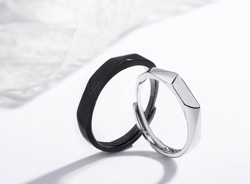 high quality platinum plated couple rings both rings adjustable!