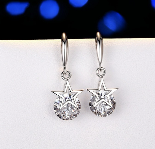 High quality zircon earrings