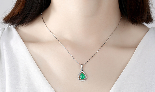 Original 925 sterling silver (chaandi) pendant necklace with chain!