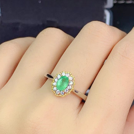 high quality platinum plated zircon ring adjustable