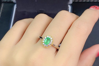 high quality platinum plated zircon ring adjustable