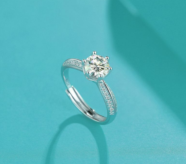 DIAMOND CUT LUXURY ADJUSTABLE RING GIFT FOR HER