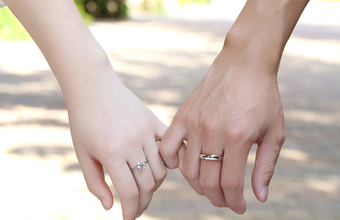 high quality platinum plated couple rings both rings adjustable!