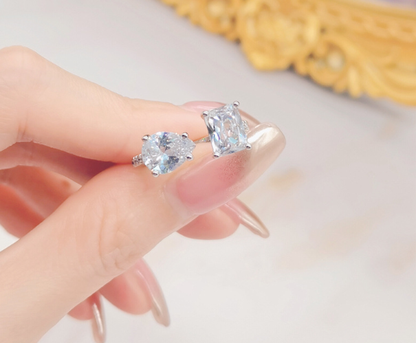 Kylie jenner  diamond cut adjustable ring exclusive gift for her