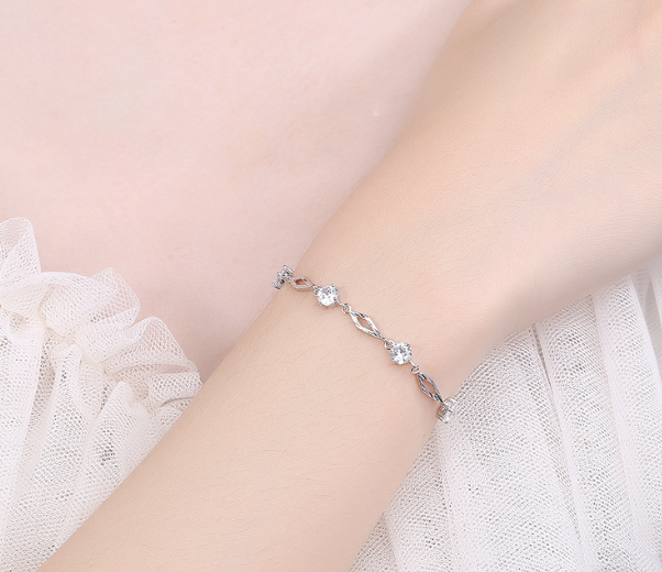 925 Original silver chaandi fully studded luxury bracelet
