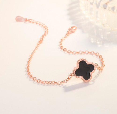 brand look luxury rose gold plated bracelet