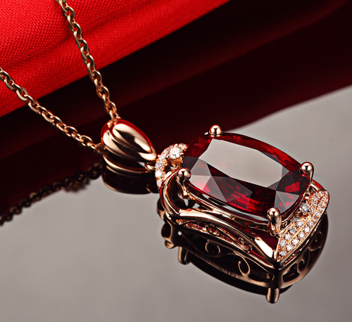 EXCLUSIVE ZIRCON PENDANT CHAIN NECKLACE LUXURY QUALITY