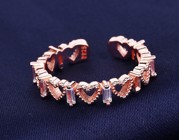 high quality zircon ring adjustable