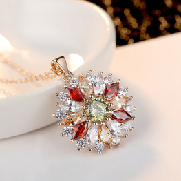 THE MULTI COLOR LUXURY PENDANT FINE FINISHING AND CUSTOMIZE BOX PACKING