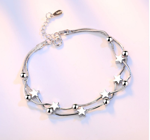 Star Square Link Chain Bracelet - Lexception