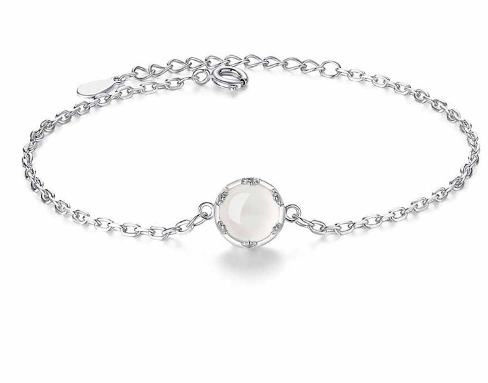 Opal Crystal Link Chain Bracelet - Lexception