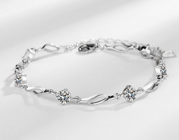 925 Original silver chaandi fully studded luxury bracelet