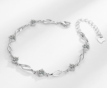 925 Original silver chaandi fully studded luxury bracelet