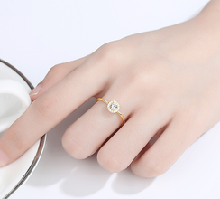 GOLD LOOK ORIGINAL 925 sterling silver (chaandi) ring!