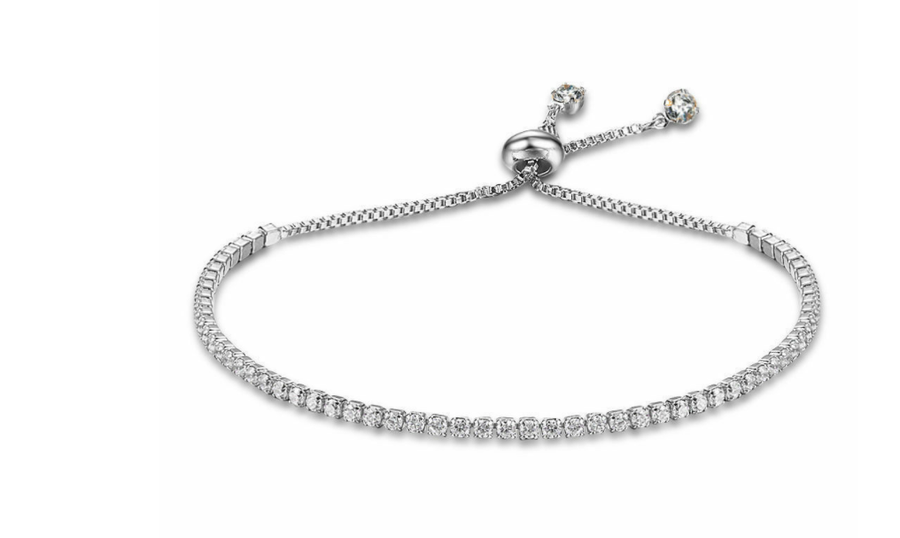 silver plated adjustable bracelet