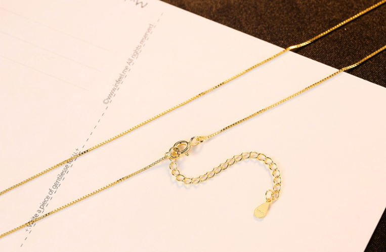 Original 925 sterling silver (chaandi) gold color chain!