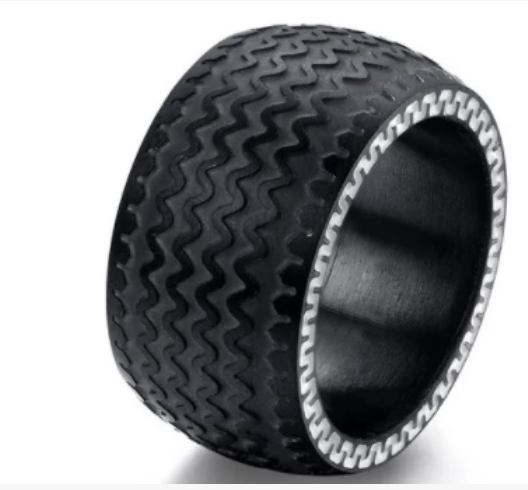 Mens titanium ring - Lexception