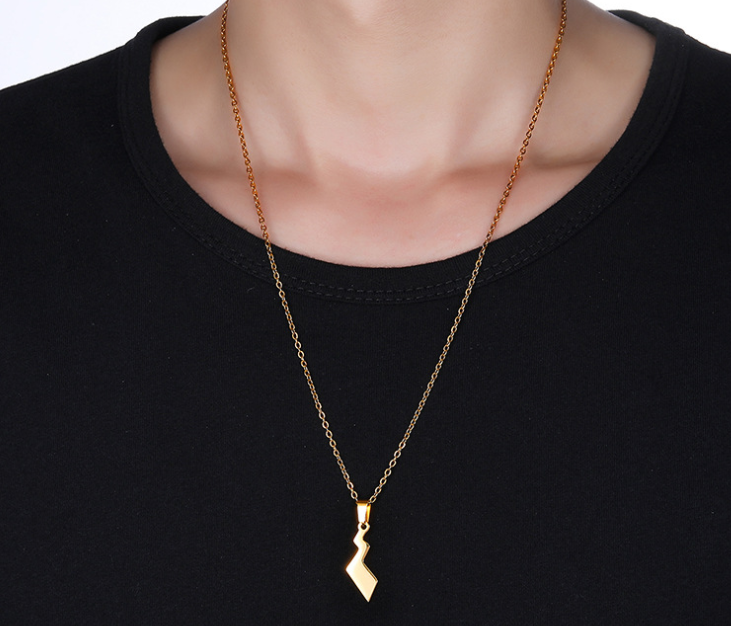 Mens Thunder Pendant with Special note