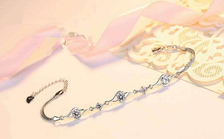 Luxury bracelet fully studded gift for her comes box packed