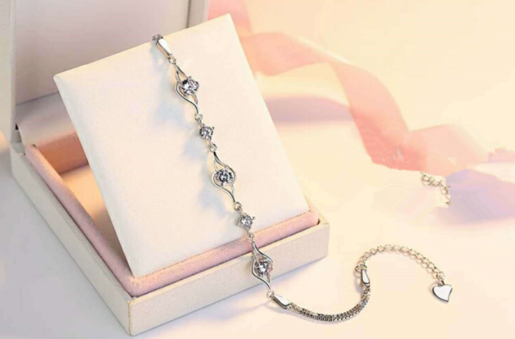 Luxury bracelet fully studded gift for her comes box packed
