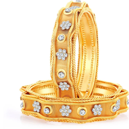 Exclusive Gold Plated Bangles Size 2.8