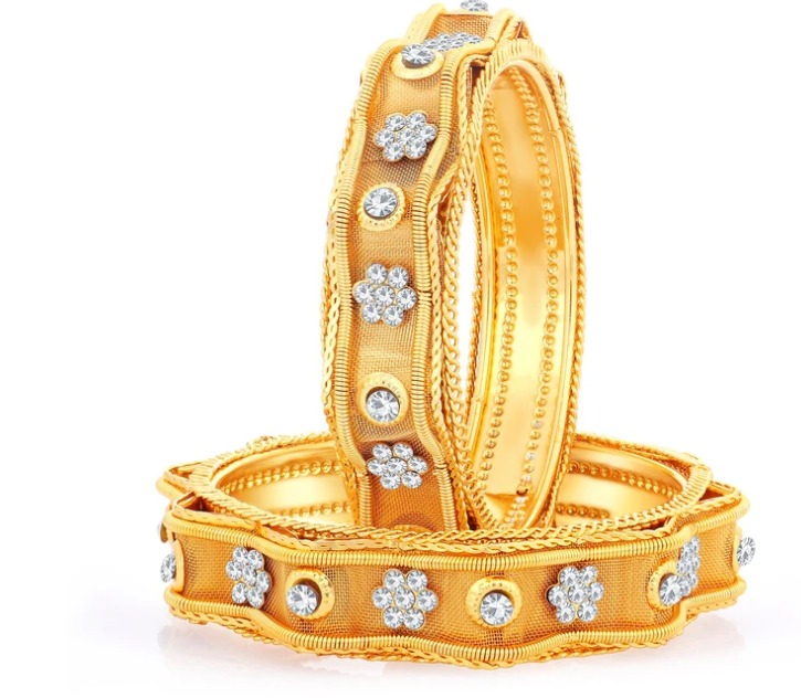 Exclusive Gold Plated Bangles Size 2.8