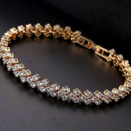 ROSE GOLD PLATED ZIRCON BRACELET - Lexception