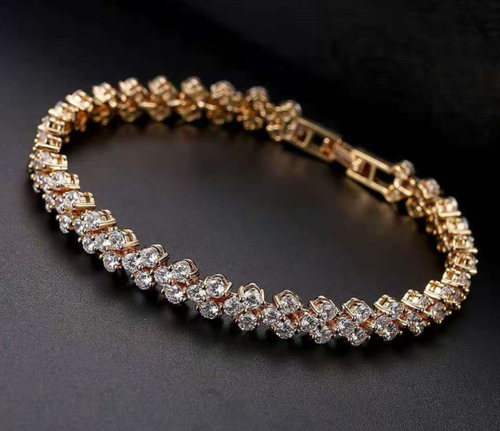 ROSE GOLD PLATED ZIRCON BRACELET - Lexception