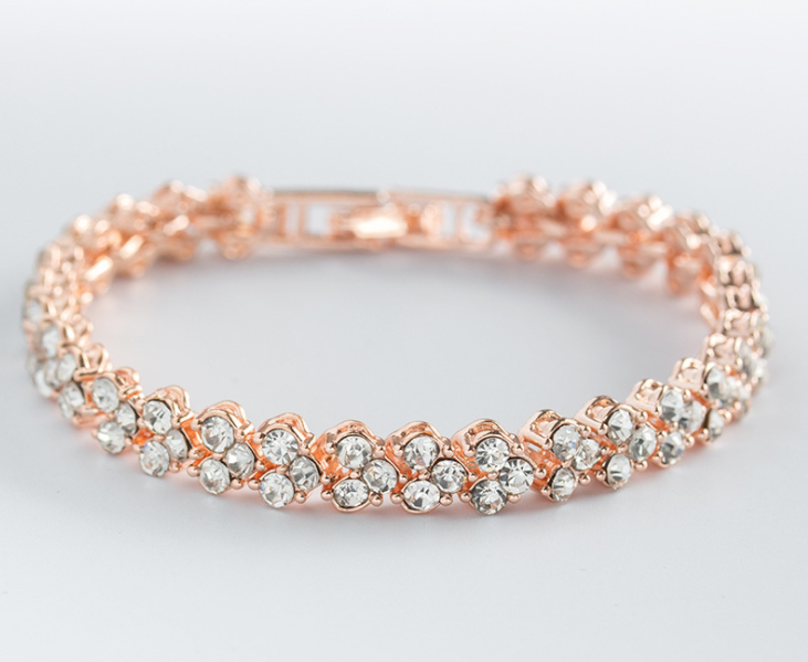 ROSE GOLD PLATED ZIRCON BRACELET - Lexception